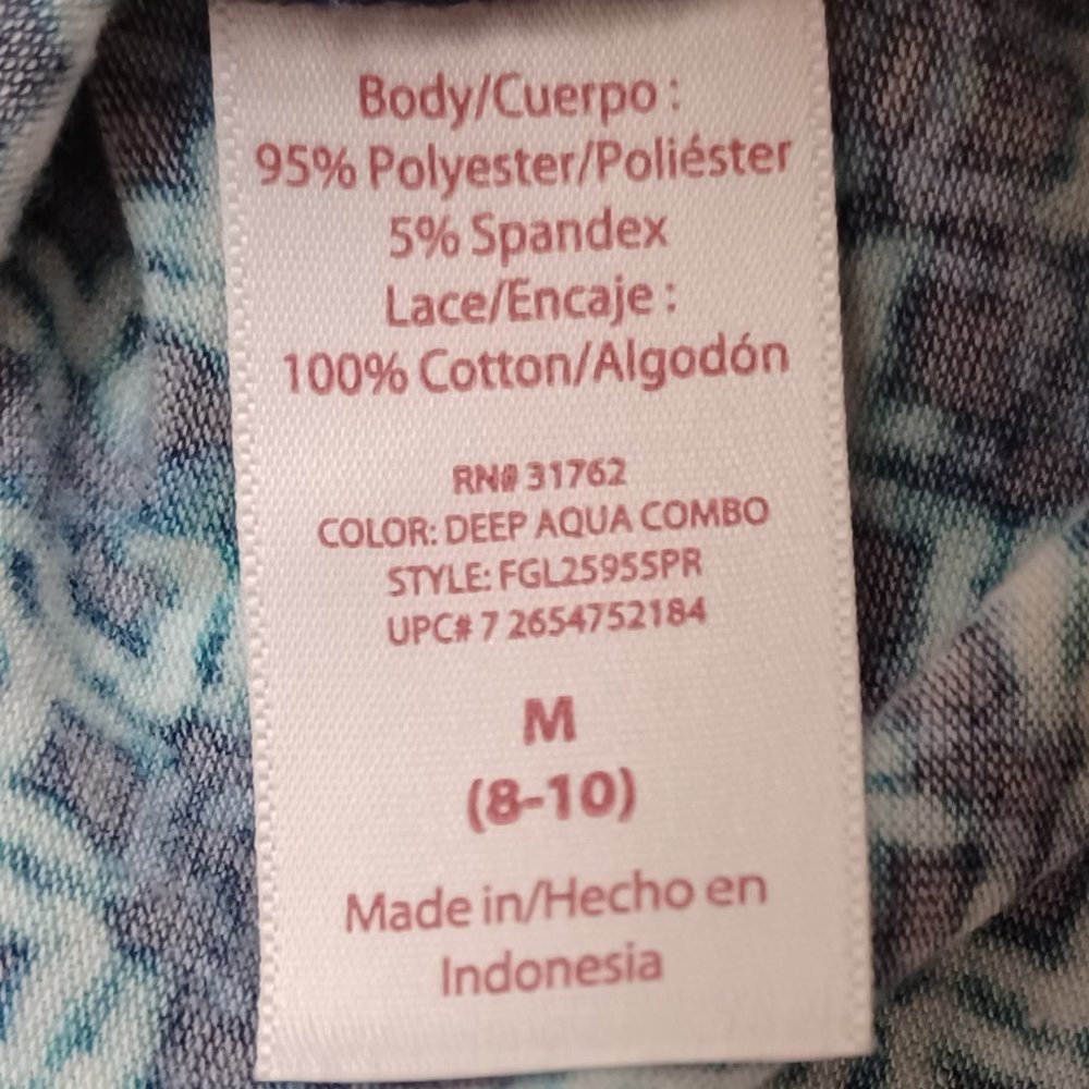Women's Faded Glory Blue‎ Tank Top Size Medium - Picture 5 of 9